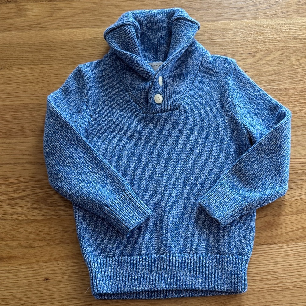 Crewcuts Blue Turtleneck Kids Sweater